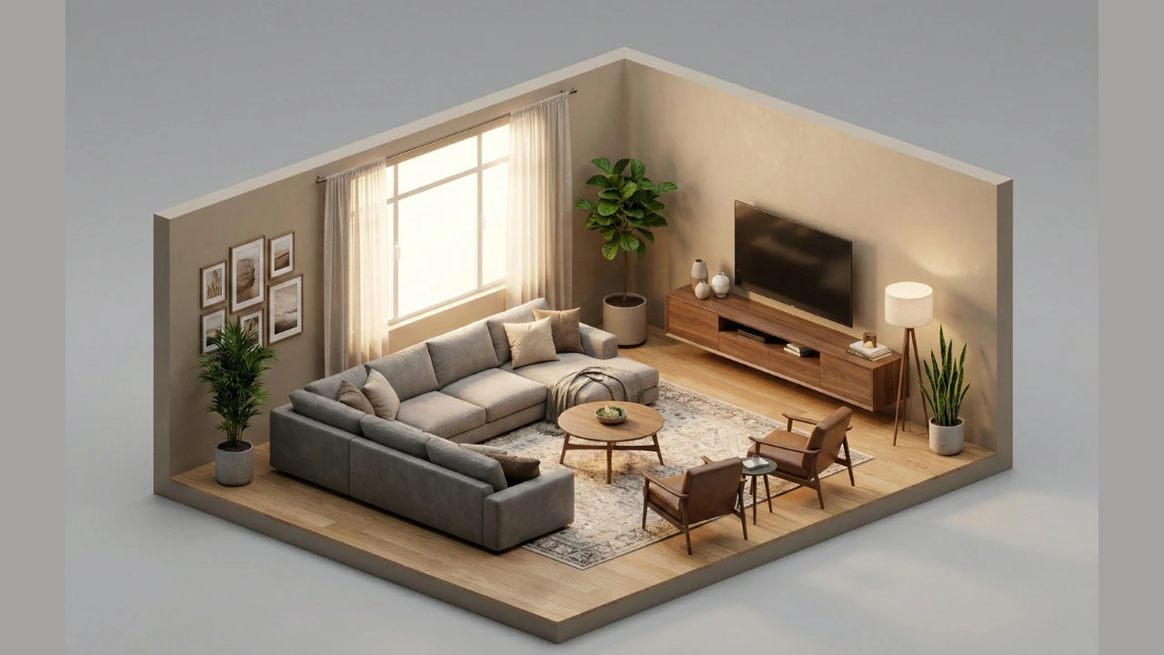 Completed interior project